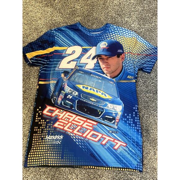 Hendrick Motorsports Team Chase Elliott 24 Large BLUE Graphic Sz Small NASCAR - Picture 1 of 3
